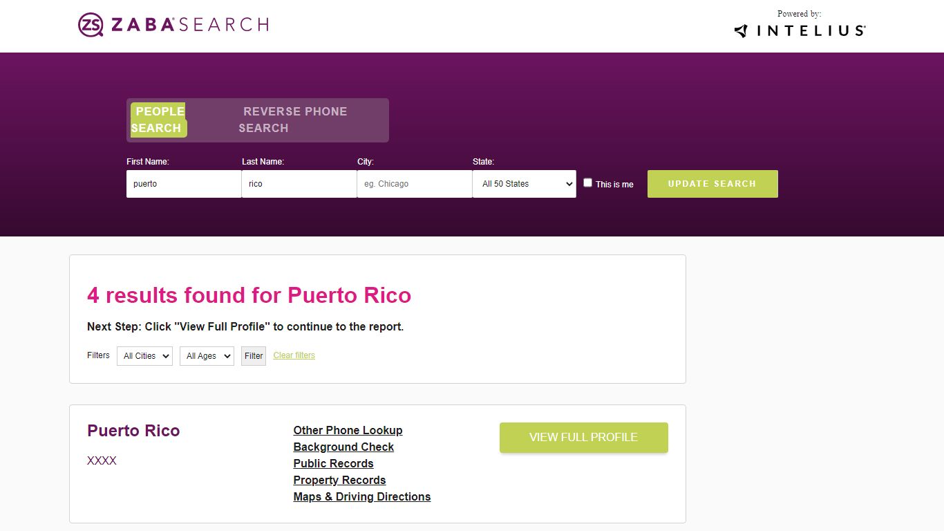 Puerto Rico | Zabasearch.com | Address, Phone Number, Email