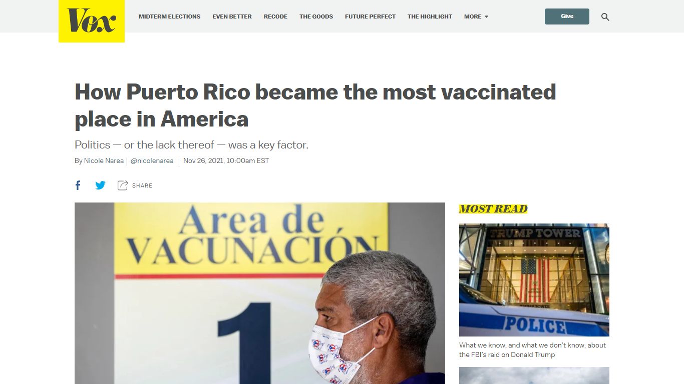 How Puerto Rico became the most vaccinated place in ...